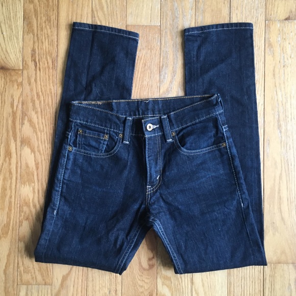 Levi 511 Levi's Dark Wash Blue Denim Jeans 28” - Picture 2 of 5